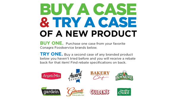 buy a case try a case rebate