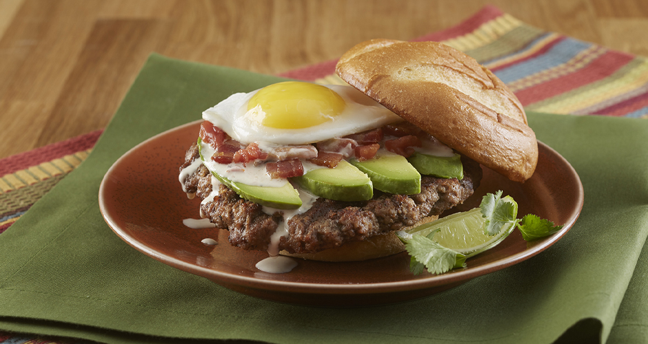 Huevos Rancheros Ultimate Plant-Based Burger